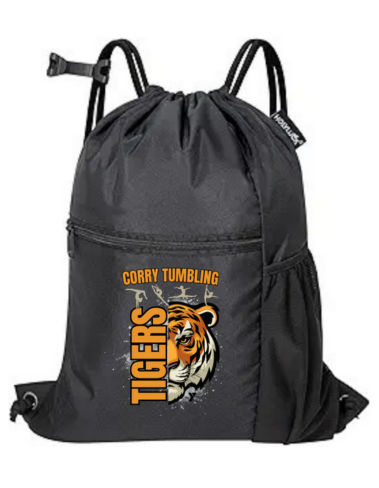 Tumbling Tigers Cinch Bag