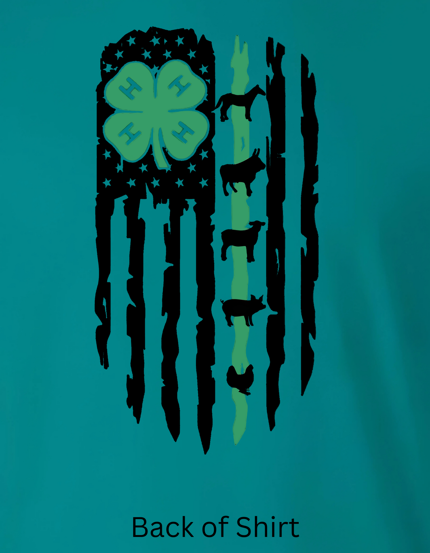 4-H Animal Flag Crewneck