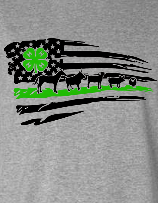 4-H Flag Crewneck