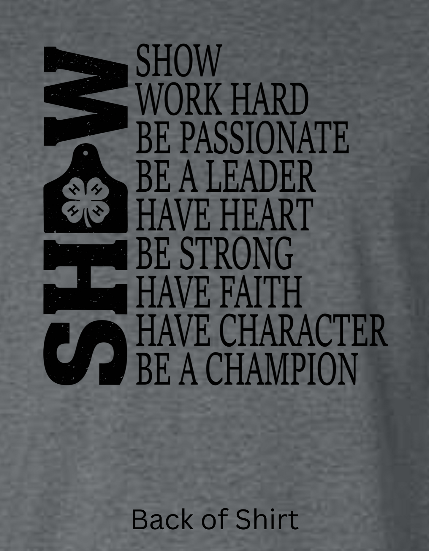 4-H Show Values Hooded Sweatshirt