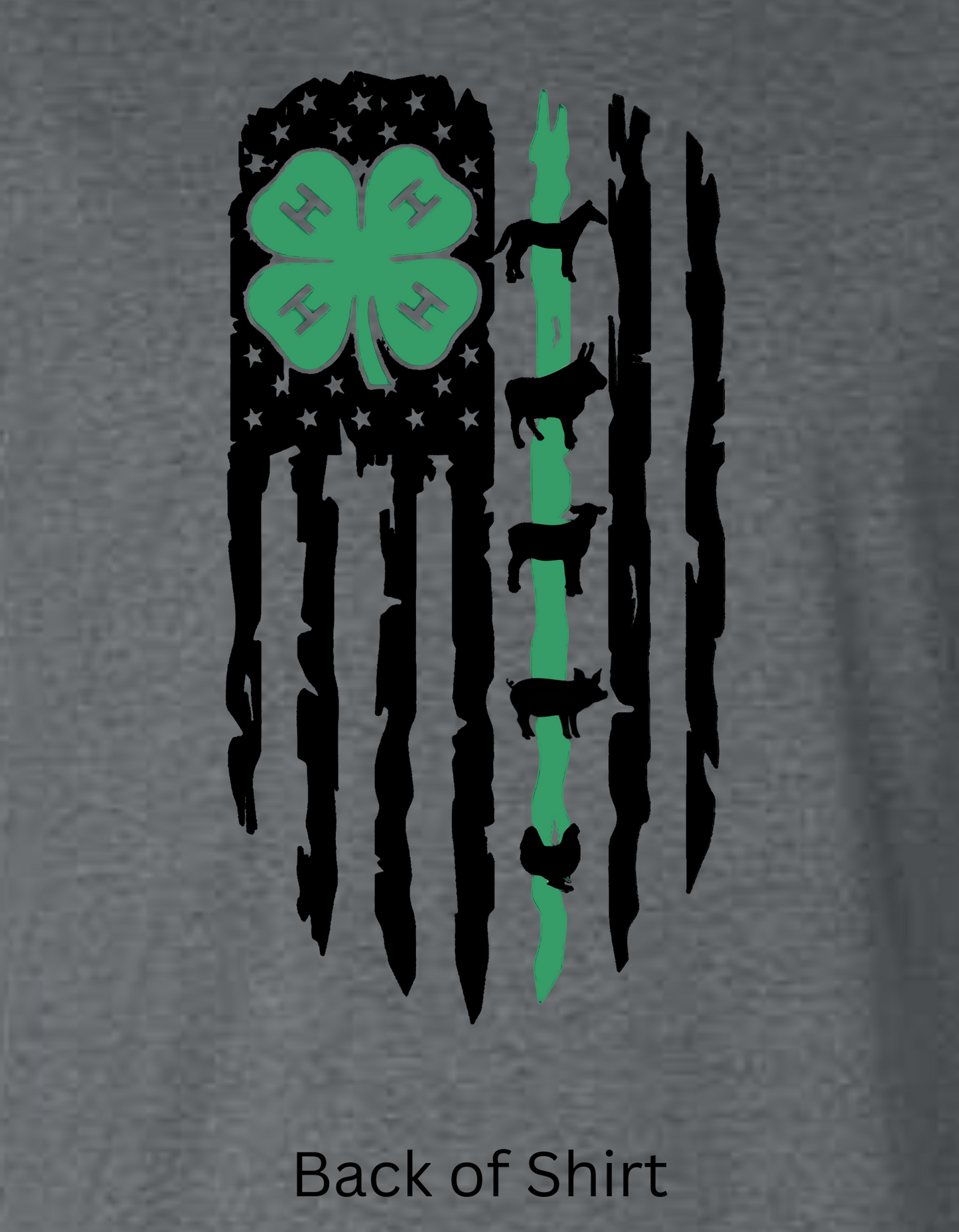4-H Animal Flag Long Sleeve Tee