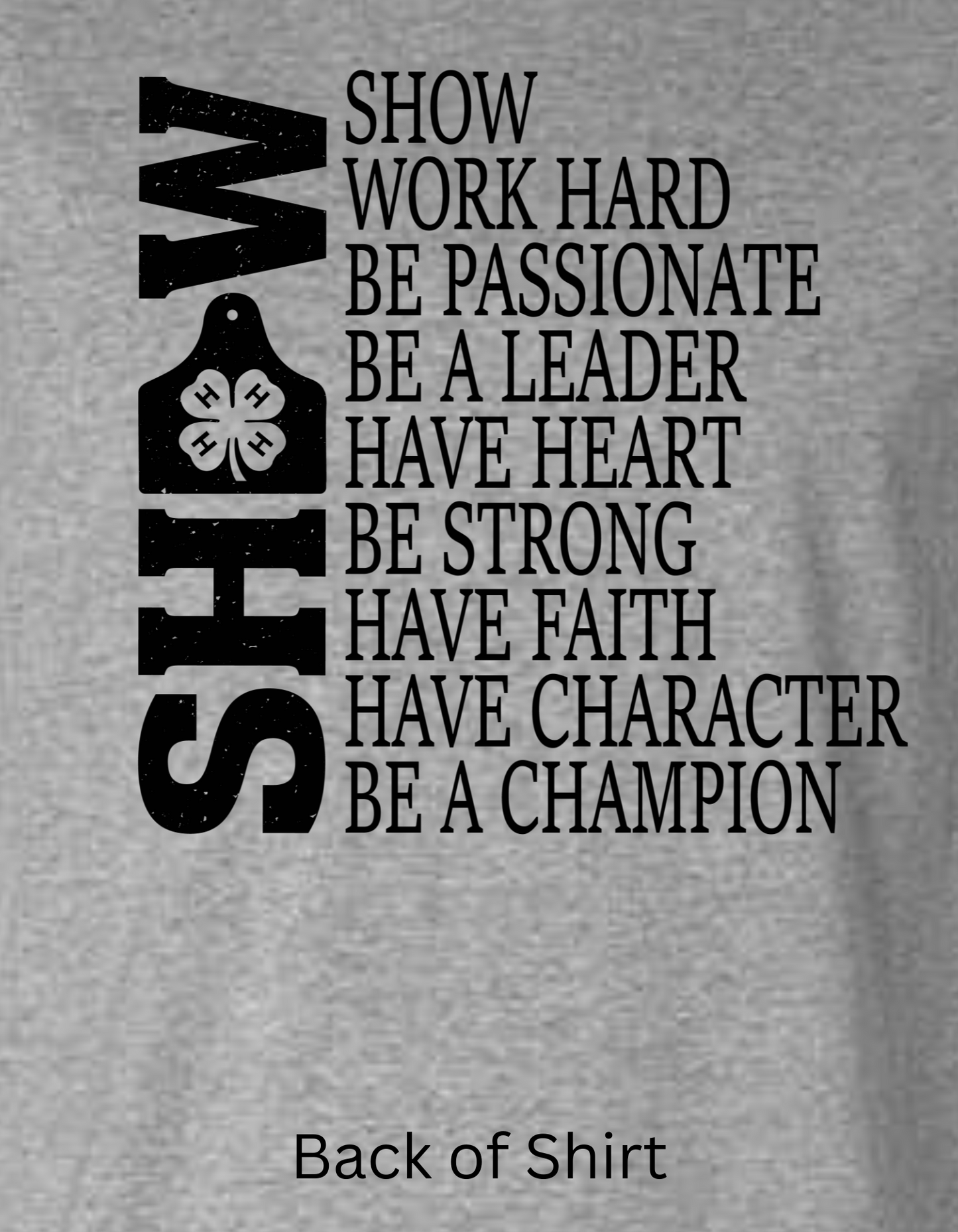 4-H Show Values Hooded Sweatshirt