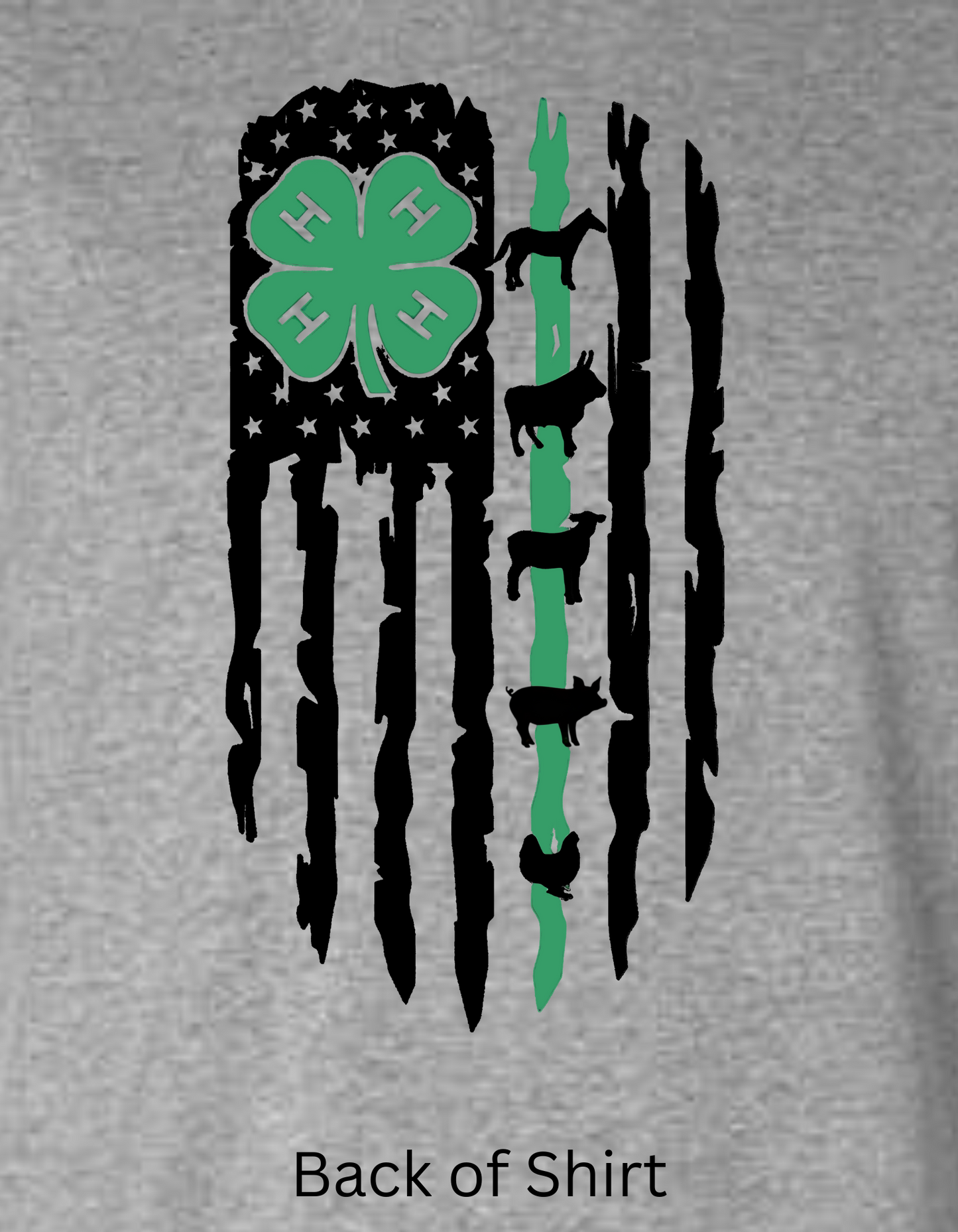 4-H Animal Flag Long Sleeve Tee