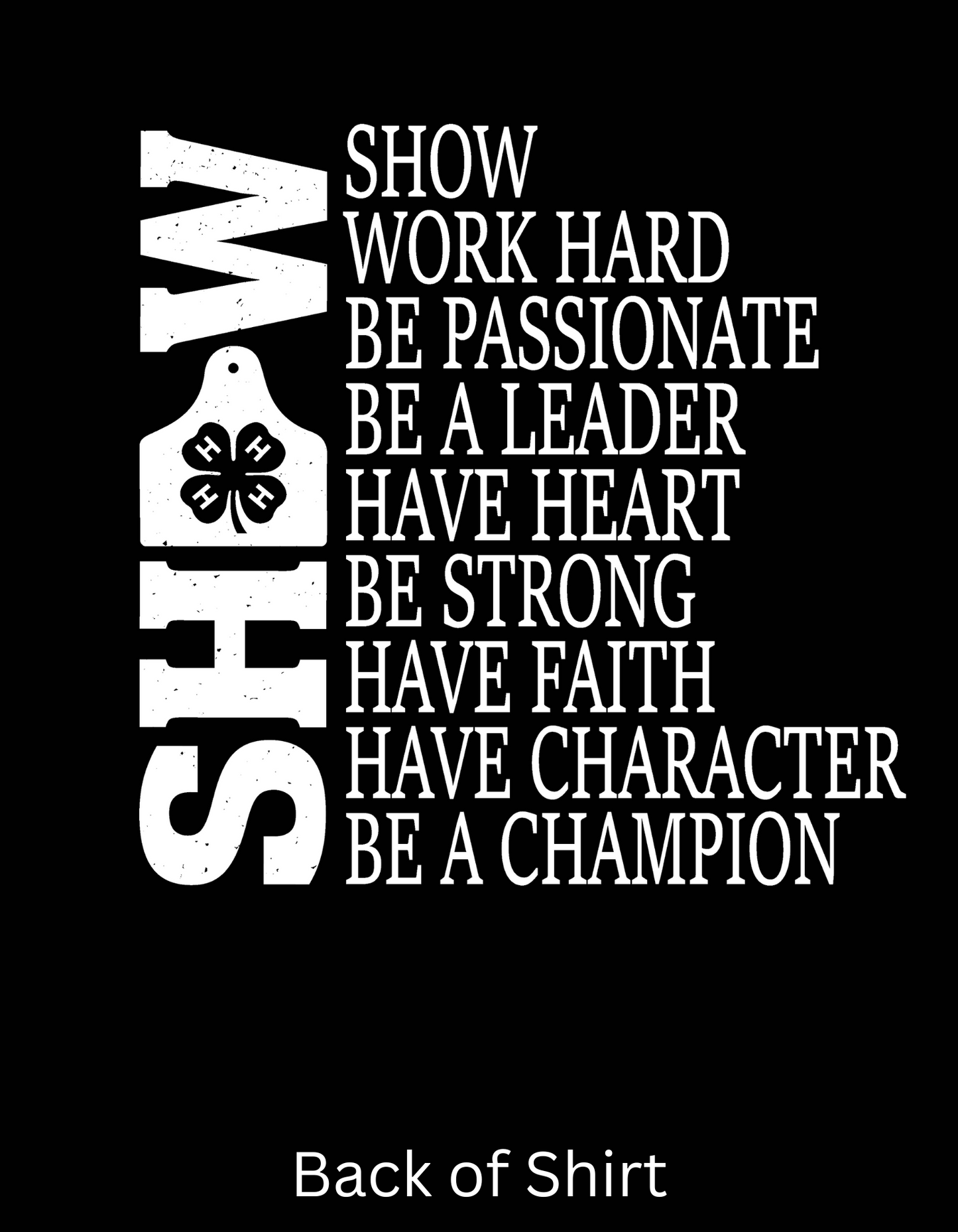 4-H Show Values Hooded Sweatshirt