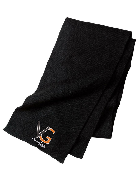 Valley Grove Embroidered Knit Scarf